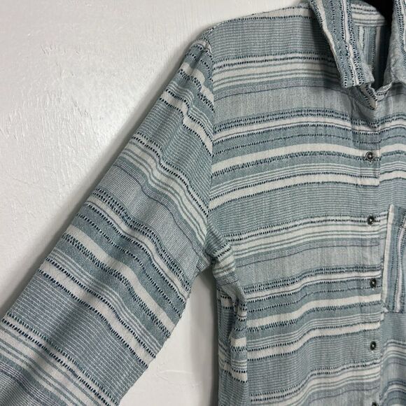 BILLABONG Easy Movin 2 Button Down Shirt Top In Deja Blue Size S - Picture 5 of 14